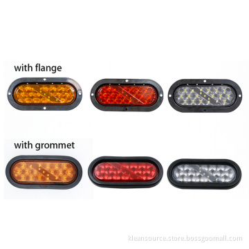 Run/Brake/Indicator/Reverse 6 inch oval led tail light